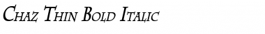 Download Chaz Thin Font
