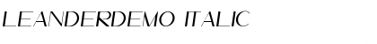 LeanderDemo Italic Font