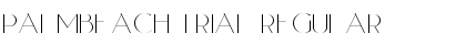 PalmBeach Trial Regular Font