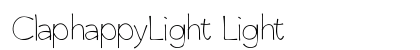 ClaphappyLight Light Font ClaphappyLight Light Font Preview