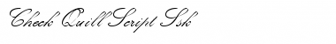Download Check Quill Script Ssk Font