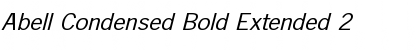 Abell Condensed Bold Extended 2 Bold Font