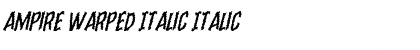 Download Ampire Warped Italic Font