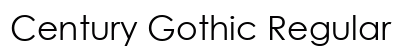 Century Gothic Regular Font Century Gothic Regular Font Preview