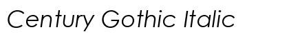 Century Gothic Italic Font Century Gothic Italic Font Preview