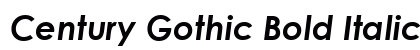 Century Gothic Bold Italic Font Century Gothic Bold Italic Font Preview