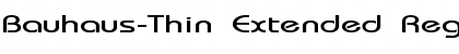 Bauhaus-Thin Extended Regular Font