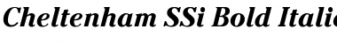 Cheltenham SSi Bold Italic Font