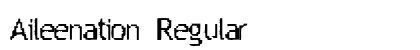 Aileenation Regular Font Preview Aileenation Regular Font Preview