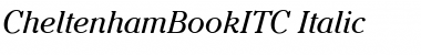 CheltenhamBookITC Italic