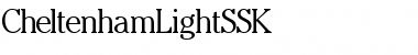 CheltenhamLightSSK Regular Font