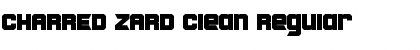 CHARRED ZARD Clean Regular Font