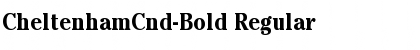 CheltenhamCnd-Bold Regular Font