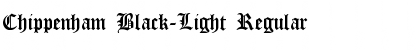 Chippenham Black-Light Regular Font