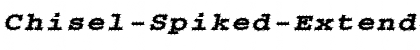 Chisel-Spiked-Extended Italic Font