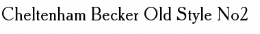 Download Cheltenham Becker Old Style No2 Font