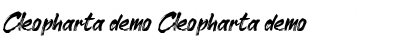 Download Cleopharta demo Font