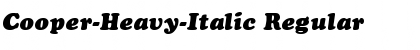 Download Cooper-Heavy-Italic Font