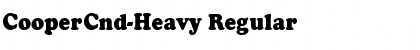 CooperCnd-Heavy Regular Font