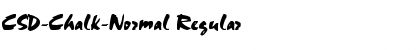 CSD-Chalk-Normal Regular Font