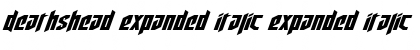 Download Deathshead Expanded Italic Font