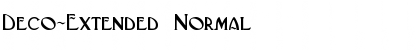 Deco-Extended Normal Font