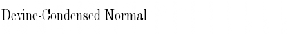 Devine-Condensed Normal Font