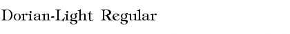 Dorian-Light Regular Font