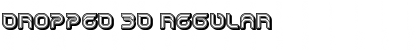 Dropped 3D Regular Font