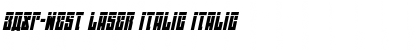 EAST-west Laser Italic Italic Font