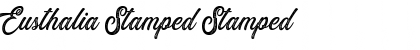 Eusthalia Stamped Stamped Font