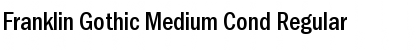 Franklin Gothic Medium Cond Regular Font