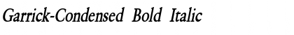 Garrick-Condensed Bold Italic