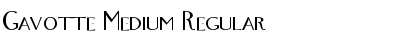 Gavotte Medium Regular Font