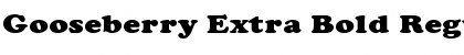 Gooseberry Extra Bold Regular Font