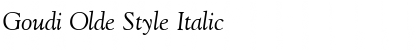 Goudi Olde Style Italic