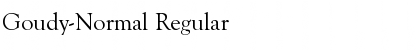 Download Goudy-Normal Font