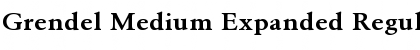 Download Grendel Medium Expanded Font