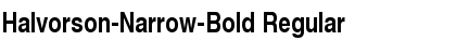 Download Halvorson-Narrow-Bold Font