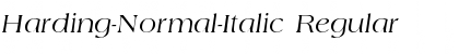 Download Harding-Normal-Italic Font