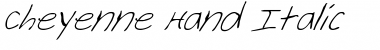 Download Cheyenne Hand Italic Font