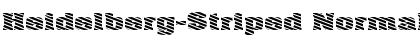 Heidelberg-Striped Normal Font