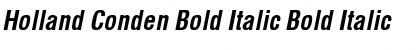 Download Holland Conden Bold Italic Font