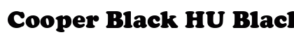Cooper Black HU Black Headline Font Cooper Black HU Black Headline Font Preview