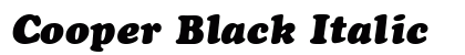 Cooper Black Italic Font Cooper Black Italic Font Preview