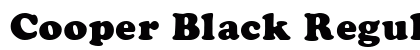 Cooper Black Regular Font Cooper Black Regular Font Preview