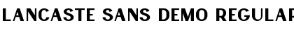 Lancaste Sans Demo Regular Font