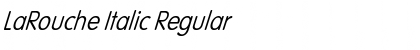 Download LaRouche Italic Font