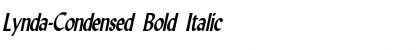 Lynda-Condensed Bold Italic
