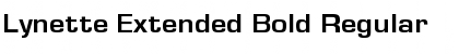 Download Lynette Extended Bold Font